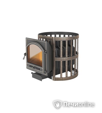 Дровяная печь-каменка Везувий Легенда Ретро Ковка 24 (205) в Абакане