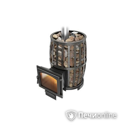 Дровяная печь-каменка Везувий Легенда Русский пар Ковка 24 (240) в Абакане