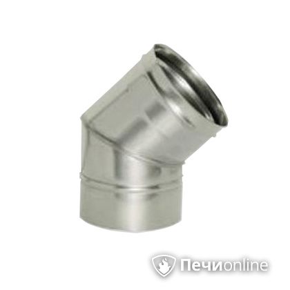 Дымоход Дымок Колено 45° одностенный 0.5 мм ОТНR_45 200 в Абакане