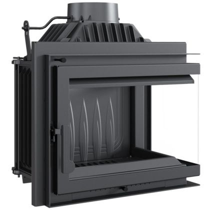 Каминная топка Kratki SIMPLE/M/S/P/BS угловое стекло справа в Абакане