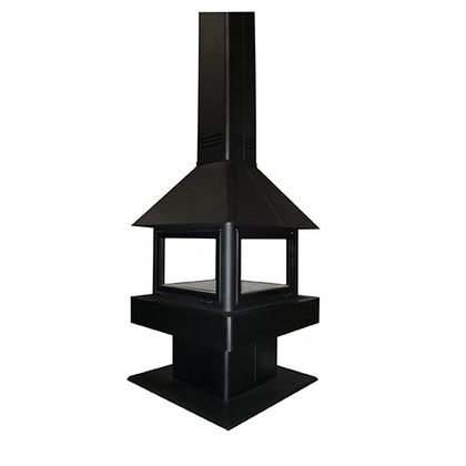 Печь-камин Бавария (Экокамин) Эклипс островной гигант 4D в Абакане