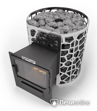 Дровяные печи-каменки Сабантуй Саванна Чугун 24 панорама в Абакане