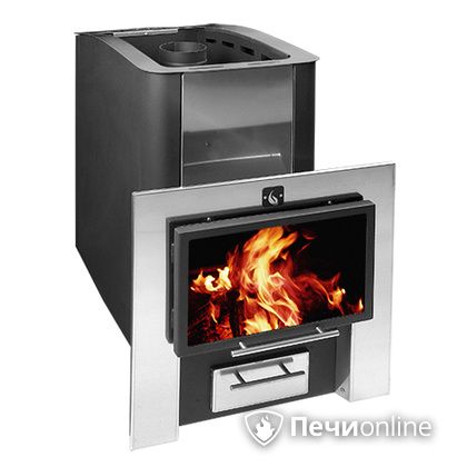 Дровяная банная печь Конвектика 12 Плазма антрацит в Абакане