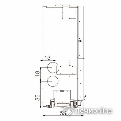 Каминная топка Edilkamin WINDO 90 nero в Абакане