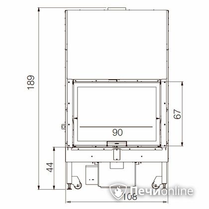 Каминная топка Edilkamin BLOKK 90 N bianco в Абакане