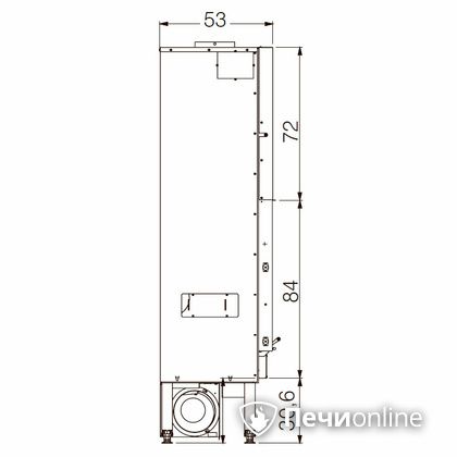 Каминная топка Edilkamin BLOKK 90 N nero в Абакане