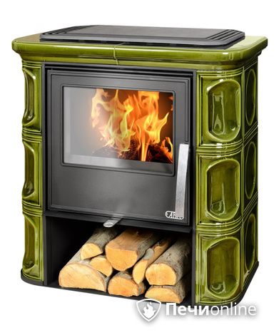Печь-камин ABX Florencie, зеленая в Абакане