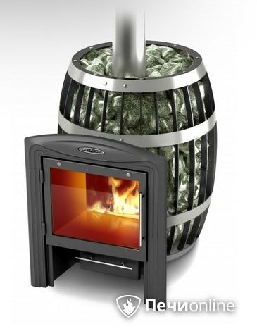 Дровяная банная печь TMF Саяны Carbon Витра в Абакане