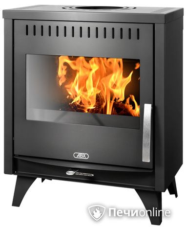 Печь-камин ABX Tampa, черная сталь в Абакане