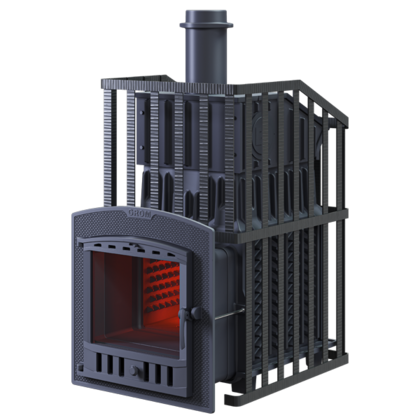 Дровяная печь-каменка Гефест Гром Ураган 30 (П2) в Абакане