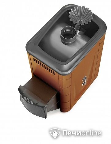 Дровяная банная печь TMF Ангара 2012 Inox ДА ЗК ТО терракота в Абакане