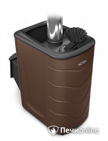 Дровяная банная печь TMF Гейзер 2014 Inox ДА ЗК шоколад в Абакане