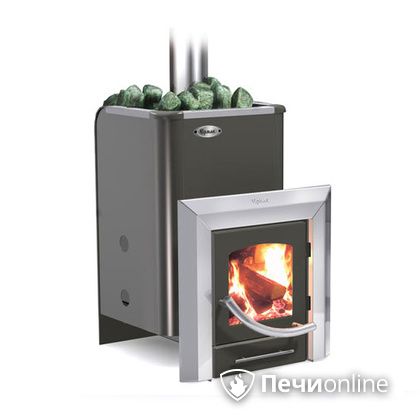 Дровяная банная печь Ермак 16-ПС стекло регулируемый тоннель в Абакане