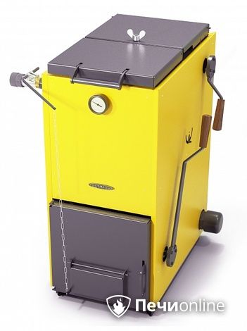 Твердотопливный котел TMF Цельсий Электро 16кВт АРТ ТЭН 6кВт желтый в Абакане