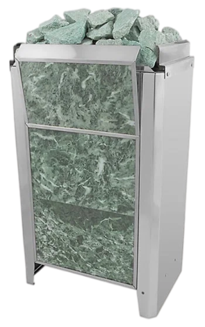 Электрокаменка для сауны Политех Kristina Classic Stone облицованная змеевиком 16 кВт в Абакане