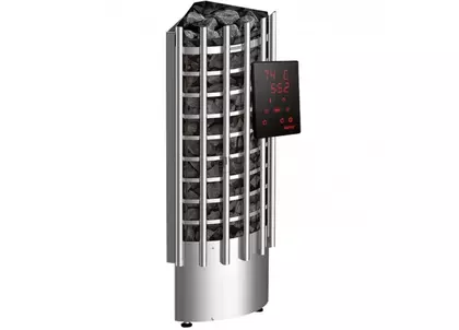 Электрокаменка для сауны Harvia Glow Corner TRC70XE c цифровой панелью управления в Абакане