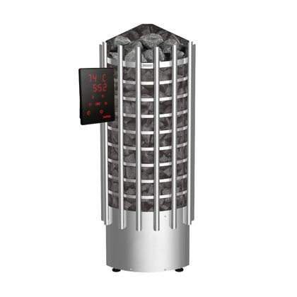 Электрокаменка для сауны Harvia Glow Corner TRC90XE c цифровой панелью управления в Абакане