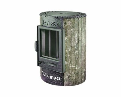 Отопительно-варочная печь Ферингер  Нелжа ПФ (Жадеит наборный) в Абакане