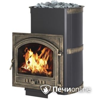 Дровяная банная печь Везувий Лава 28 Камин (205) в Абакане