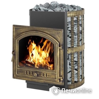 Дровяная банная печь Везувий Скиф Ковка 22 (205) в Абакане