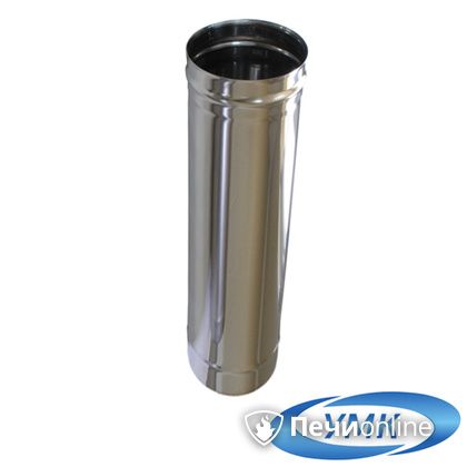 Дымоход УМК Труба D200 L=0,5 м 1,0 мм. нержавейка в Абакане