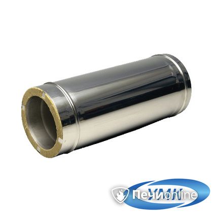 Дымоход УМК Сэндвич-труба 05м 130х200 Н+Оц 1,0мм 0,5мм по воде в Абакане