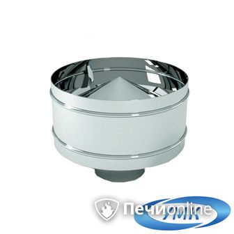 Дымоход УМК Оголовок с дефлектором D100х160 Н+Оц 0.5мм 0.5мм по воде в Абакане