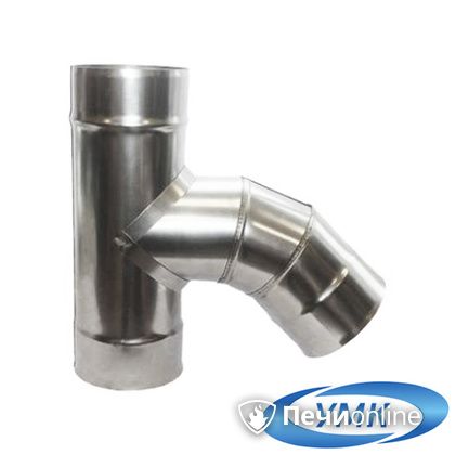 Дымоход УМК Тройник 135° D115 1.0мм нержавейка в Абакане