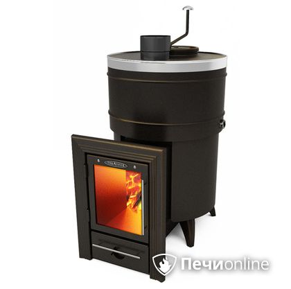 Дровяная банная печь TMF Скоропарка 2012 Inox Люмина черная бронза в Абакане