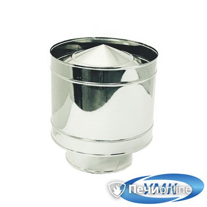 Дымоход УМК Зонт с дефлектором D115 0.5 мм нержавейка в Абакане