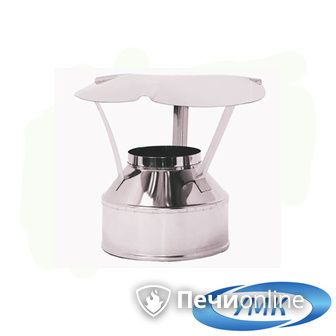 Дымоход УМК Оголовок D115х200 Н+Оц 0.5мм 0.5мм по воде в Абакане