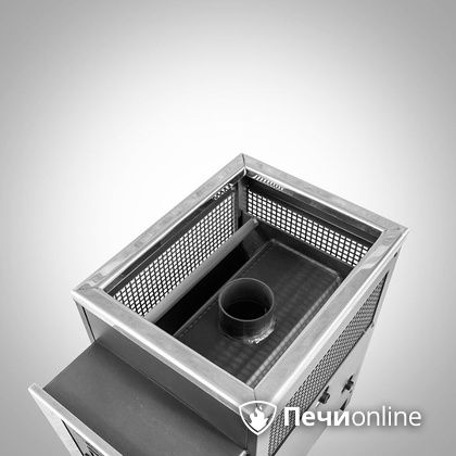 Дровяная банная печь Радуга ПБ-21 (встроенный теплообменник) 6 мм прочистная дверца в Абакане