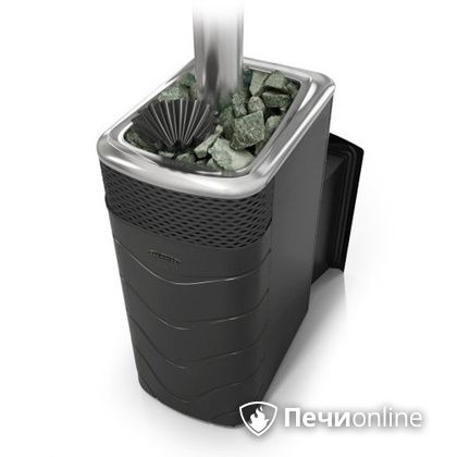 Дровяная банная печь TMF Гейзер XXL 2017 Inox Витра закрытая каменка антрацит в Абакане