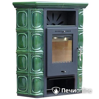 Печь-камин Thorma Borgholm Keramik TOP (черн./TOP оливк.-зел.)  в Абакане